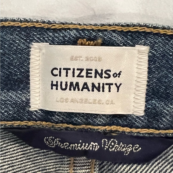 CITIZENS OF HUMANITY Horseshoe Frayed Jeans Size 29 - Picture 8 of 14